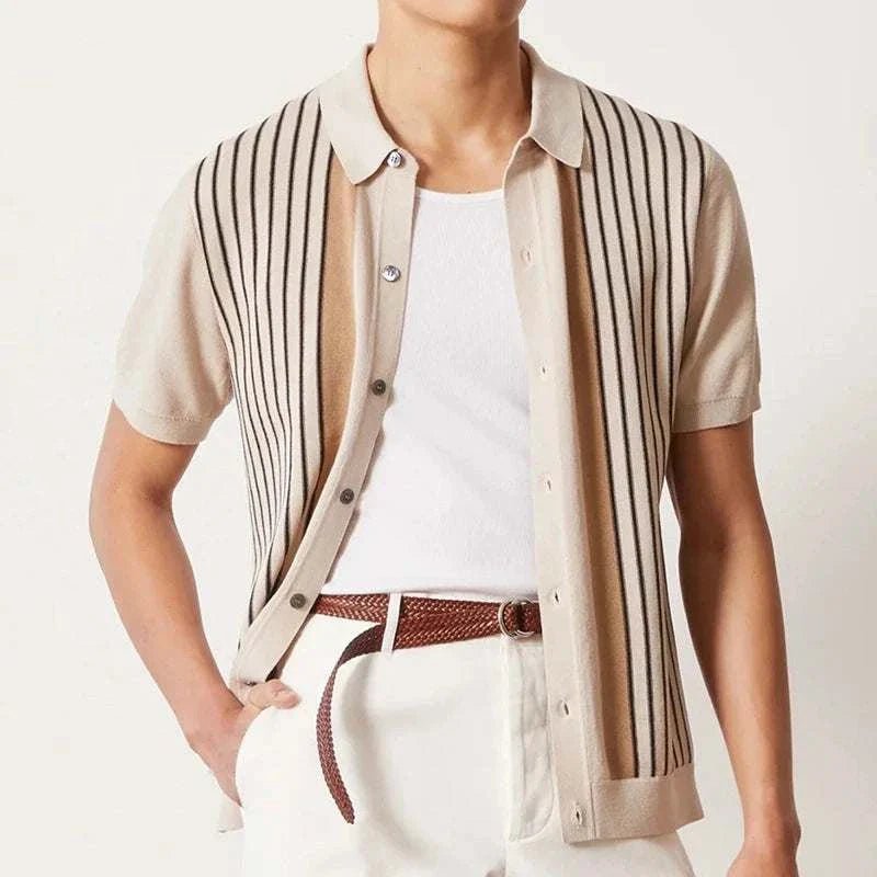 Summer retro short sleeve shirt - Antonios