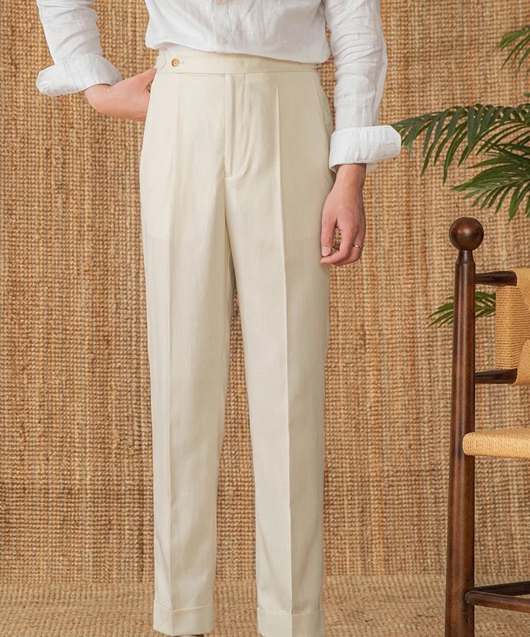 Summer straight fit elegant trousers - Antonios