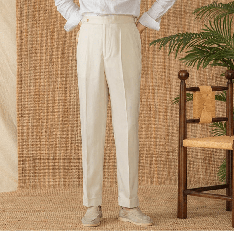 Summer straight fit elegant trousers - Antonios