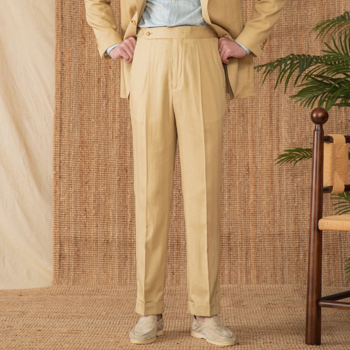 Summer straight fit elegant trousers - Antonios