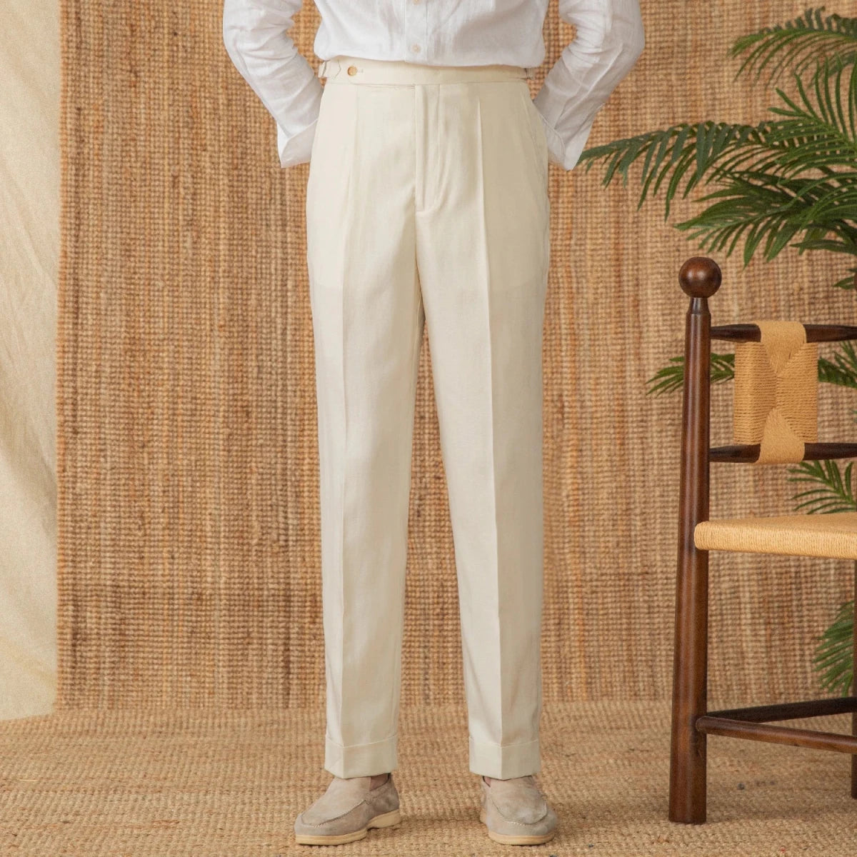 Summer straight fit elegant trousers - Antonios