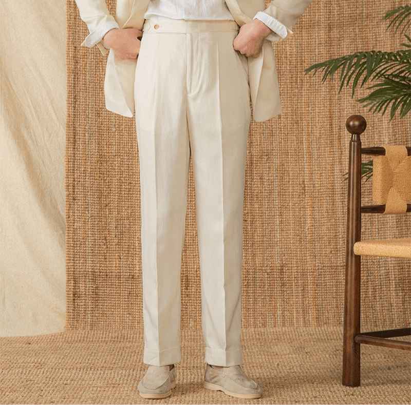 Summer straight fit elegant trousers - Antonios