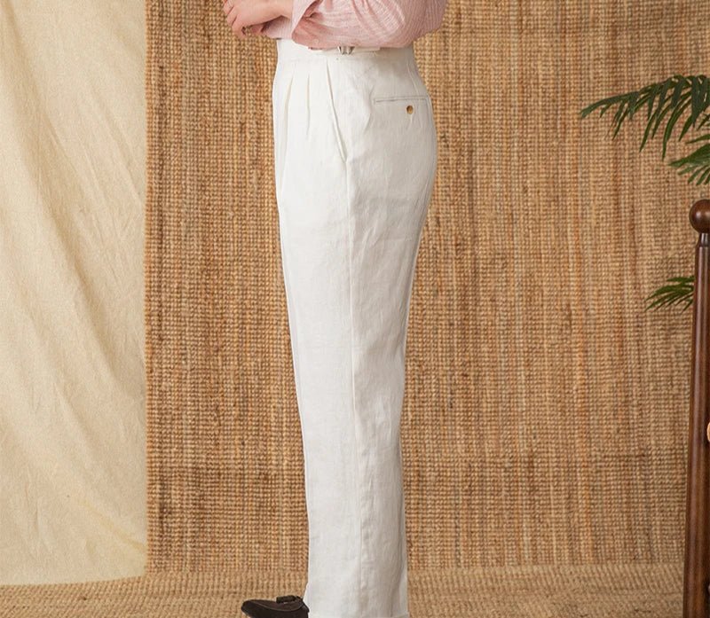 Summer straight fit lightweight trousers - Antonios