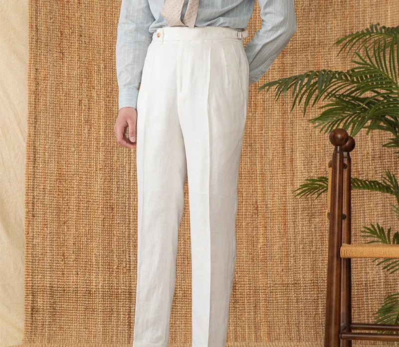 Summer straight fit lightweight trousers - Antonios