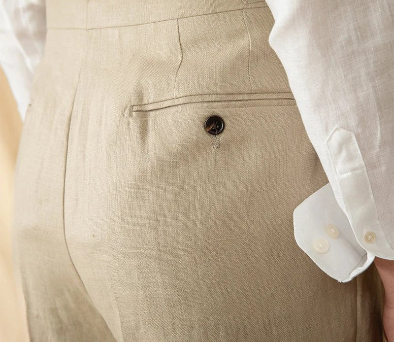 Summer straight fit lightweight trousers - Antonios