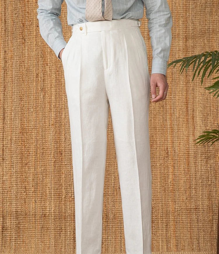 Summer straight fit lightweight trousers - Antonios