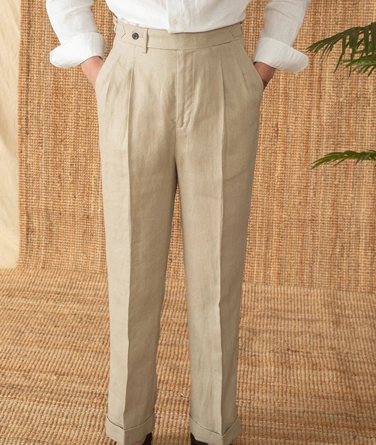 Summer straight fit lightweight trousers - Antonios