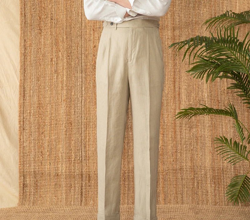 Summer straight fit lightweight trousers - Antonios