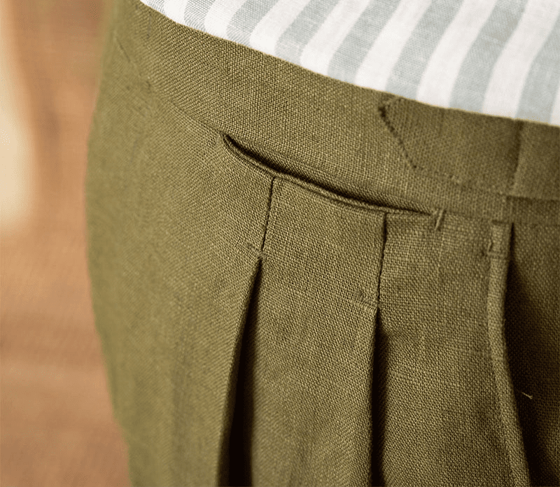 Summer straight fit lightweight trousers - Antonios