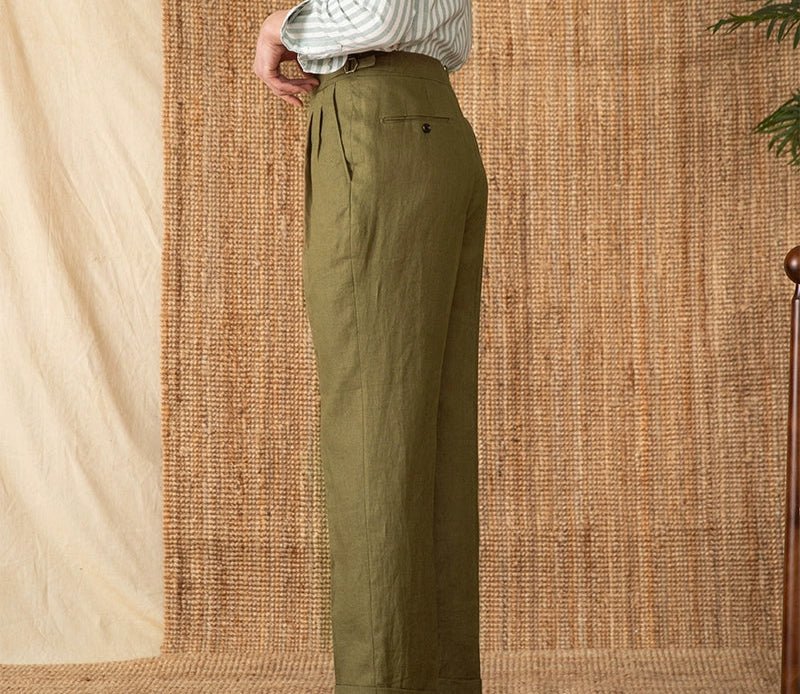 Summer straight fit lightweight trousers - Antonios