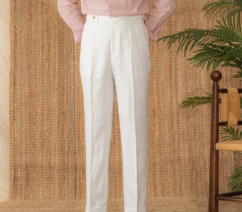 Summer straight fit lightweight trousers - Antonios