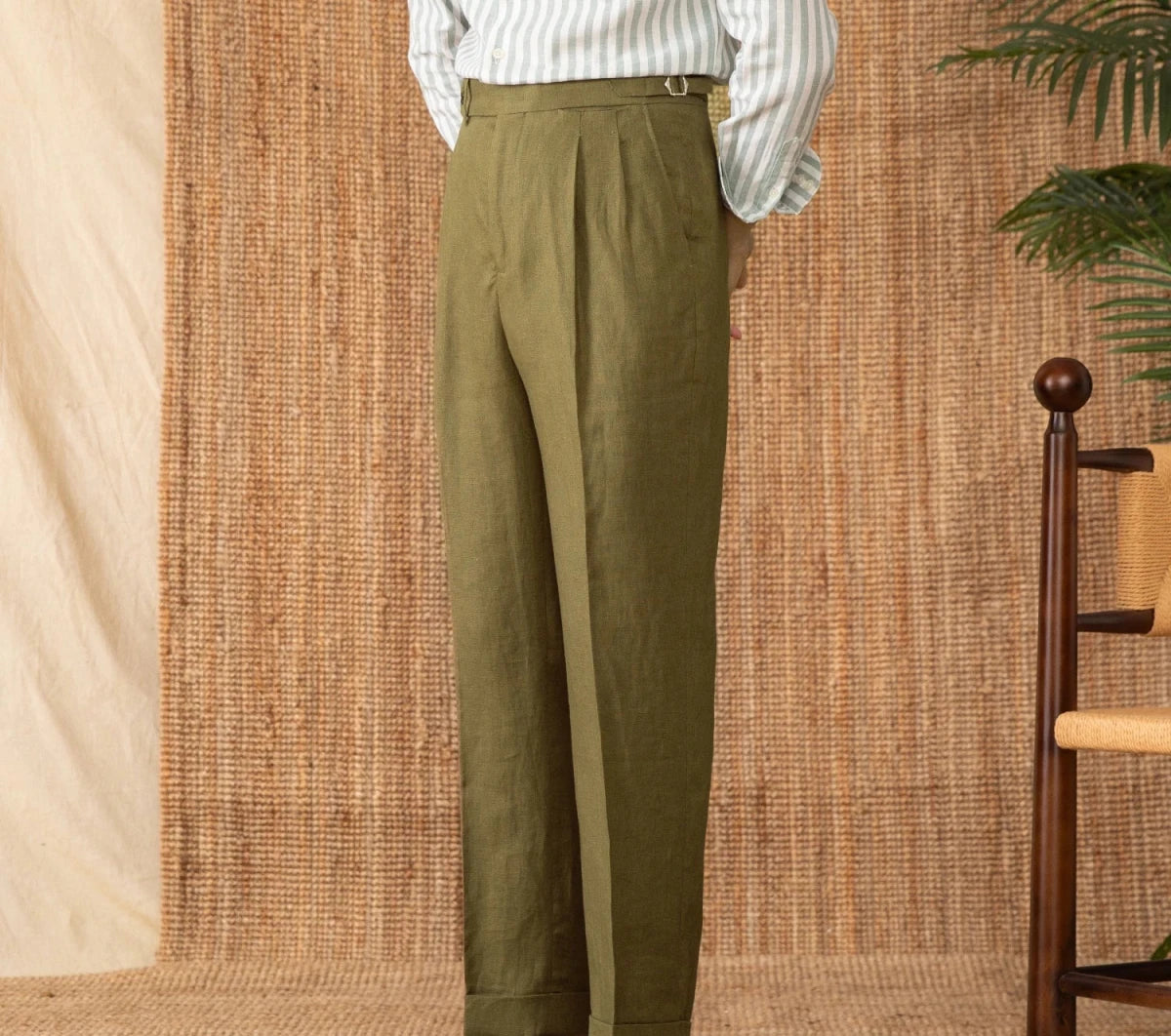 Summer straight fit lightweight trousers - Antonios