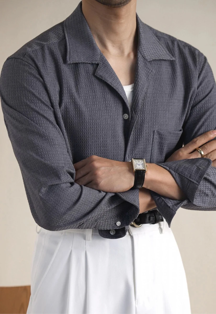 Tailored collar old money shirt - Antonios