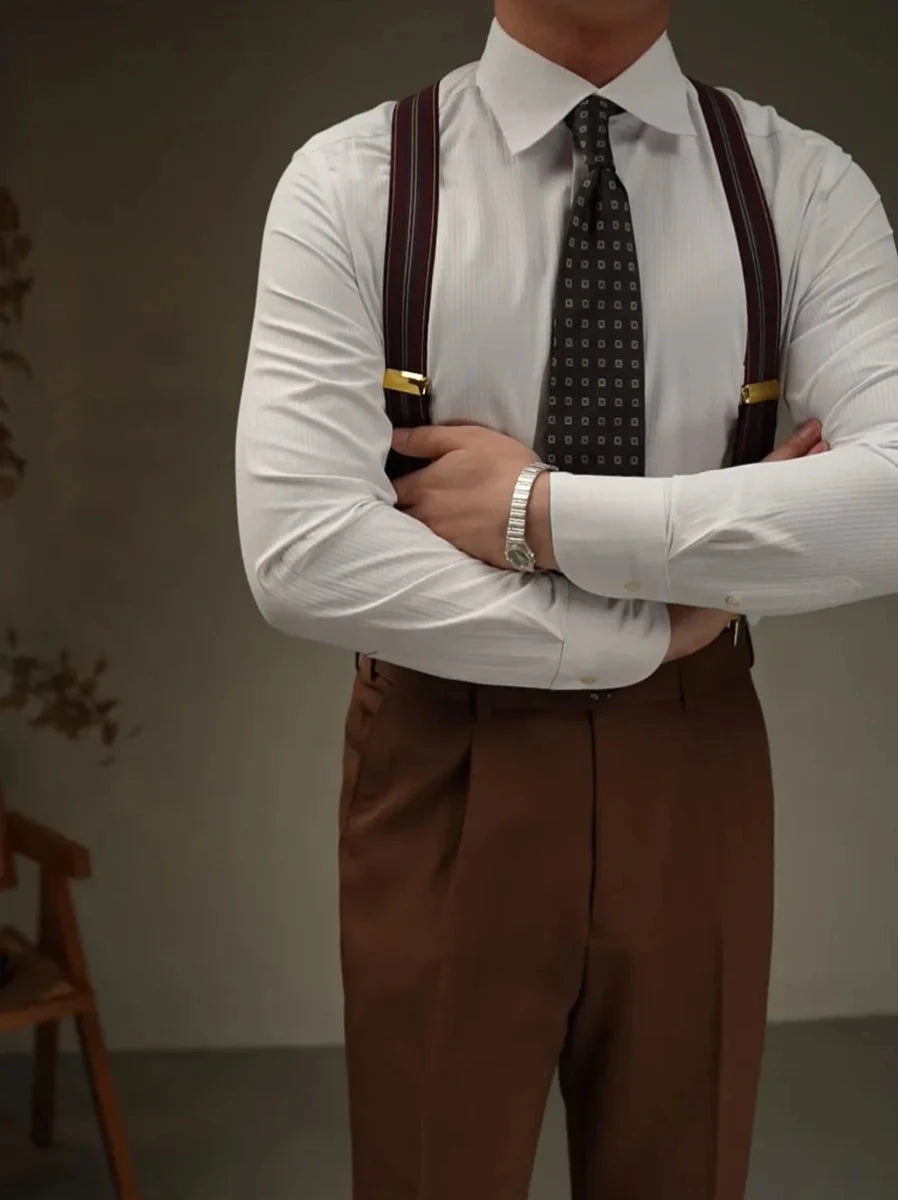 Tailored lapel shirt office and party ready - Antonios