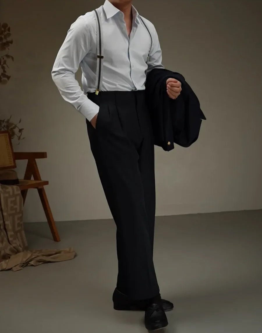 Tailored lapel shirt office and party ready - Antonios