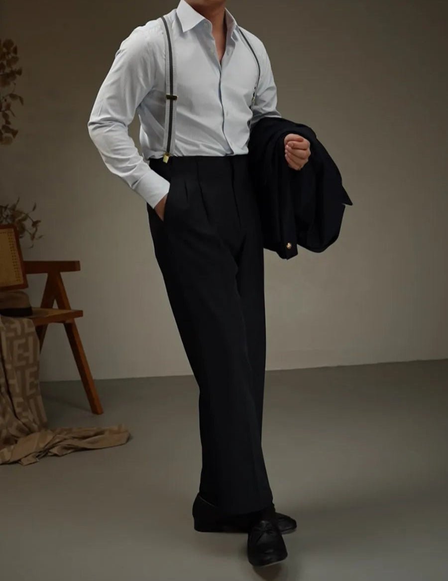 Tailored lapel shirt office and party ready - Antonios