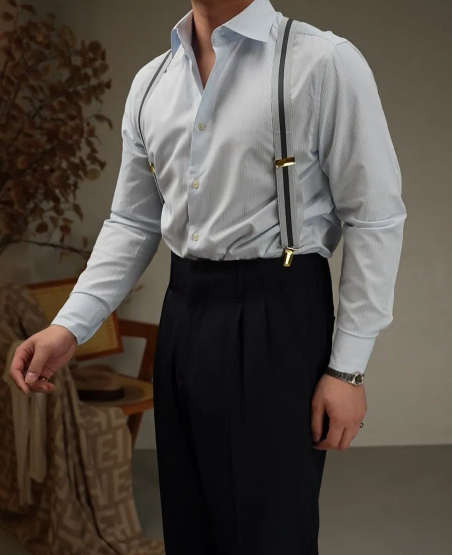 Tailored lapel shirt office and party ready - Antonios