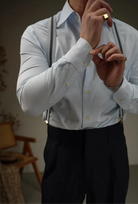 Tailored lapel shirt office and party ready - Antonios