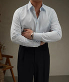 Tailored lapel shirt office and party ready - Antonios