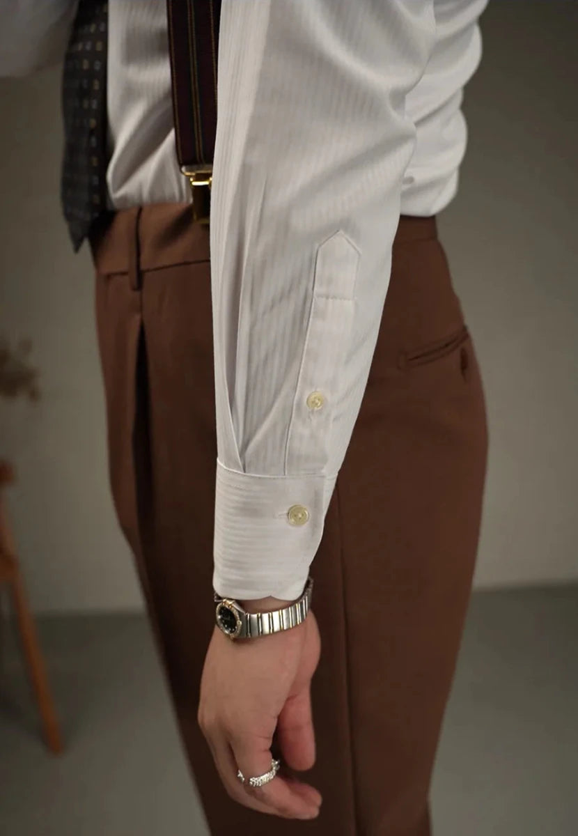 Tailored lapel shirt office and party ready - Antonios