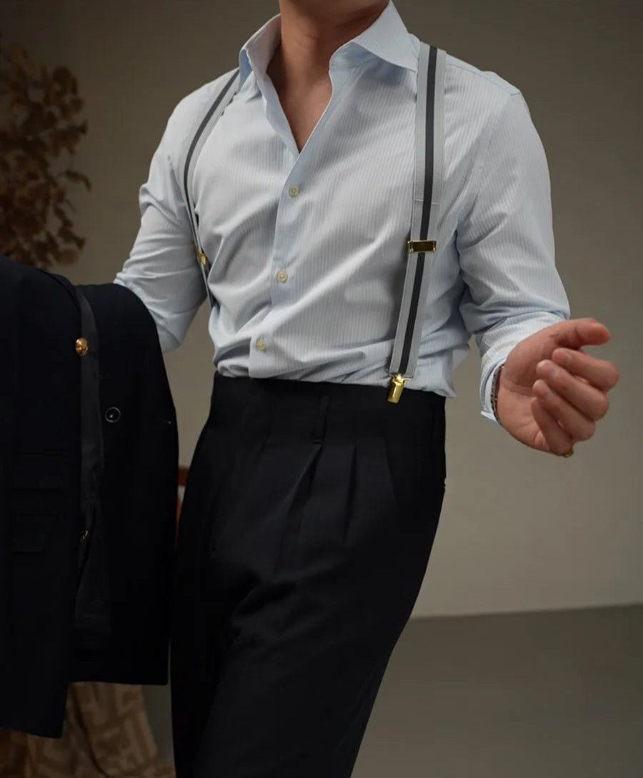 Tailored lapel shirt office and party ready - Antonios