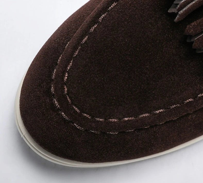 Tasseled suede driving moccasin - Antonios
