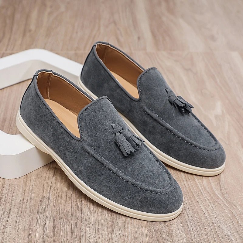 Tasseled suede driving moccasin - Antonios
