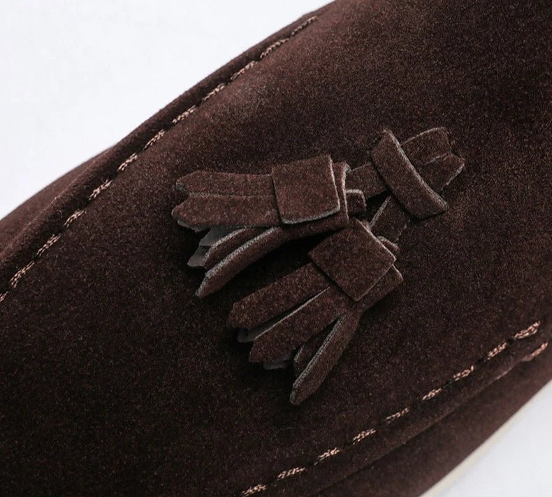 Tasseled suede driving moccasin - Antonios