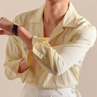 Textured cuban - collar shirt - Antonios