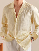 Textured cuban - collar shirt - Antonios