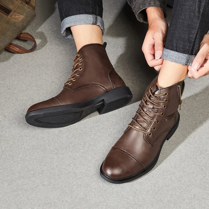 Thick - sole moto high - top boot - Antonios