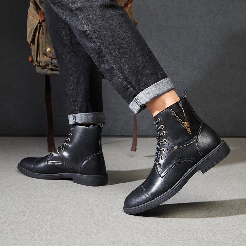 Thick - sole moto high - top boot - Antonios