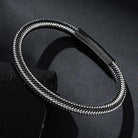 Thin wire stainless steel bracelet - Antonios
