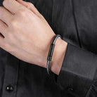 Thin wire stainless steel bracelet - Antonios