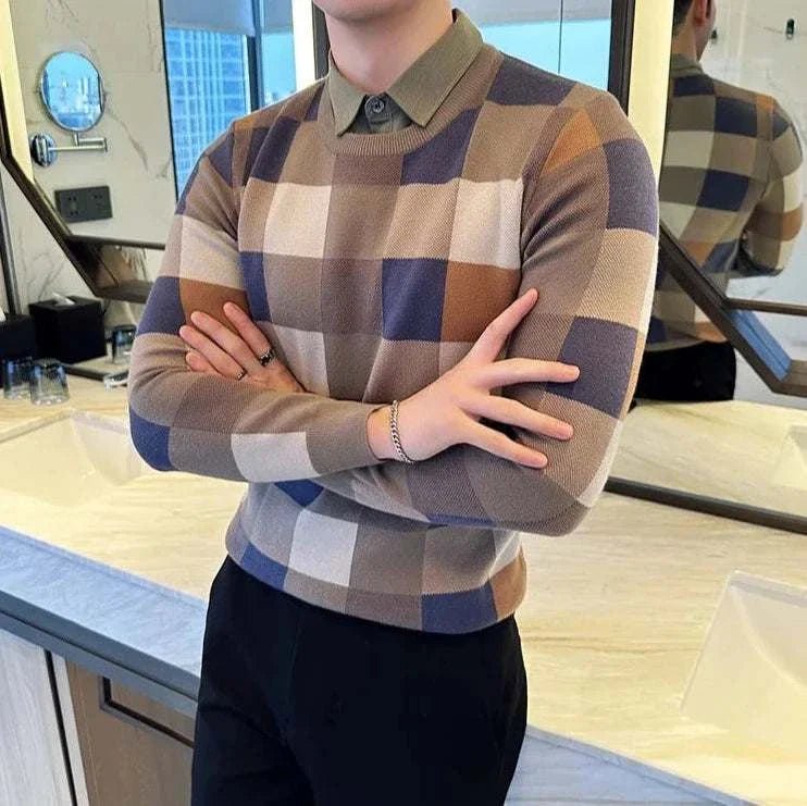 Tone two color sweater - Antonios