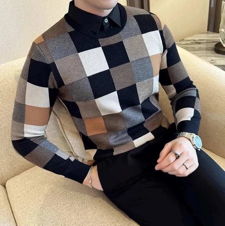 Tone two color sweater - Antonios