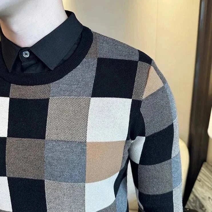 Tone two color sweater - Antonios