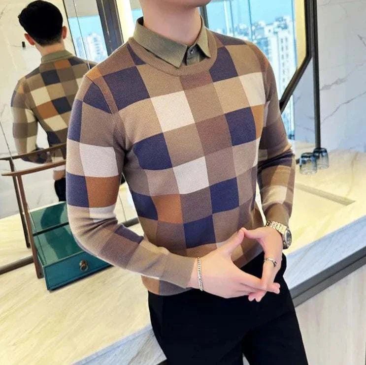 Tone two color sweater - Antonios