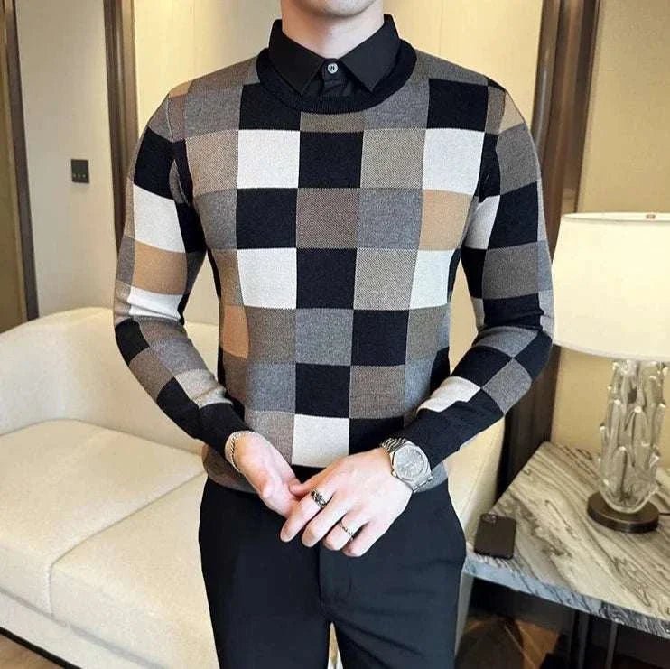 Tone two color sweater - Antonios