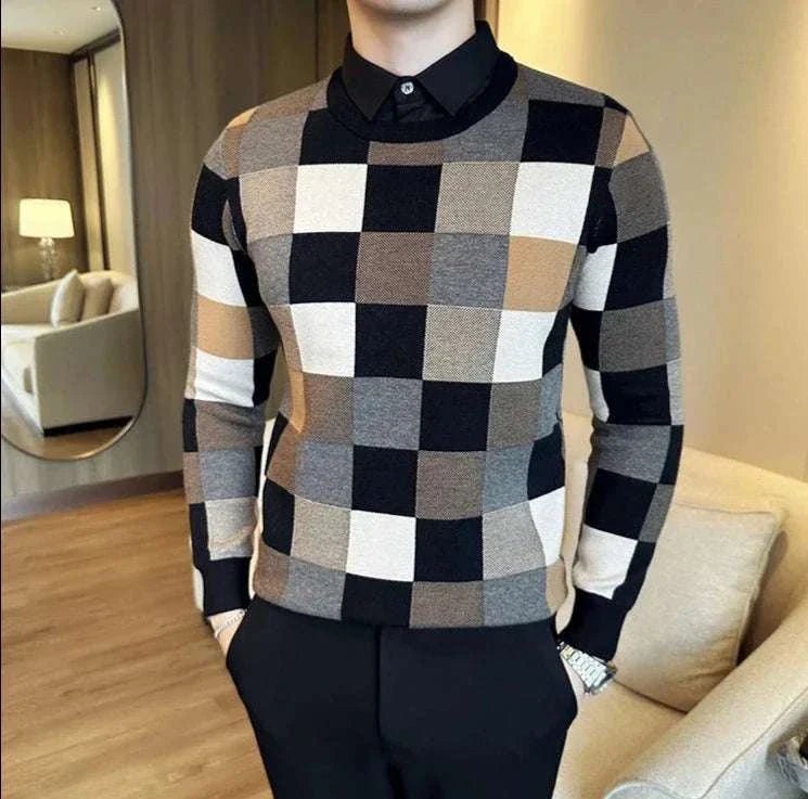 Tone two color sweater - Antonios