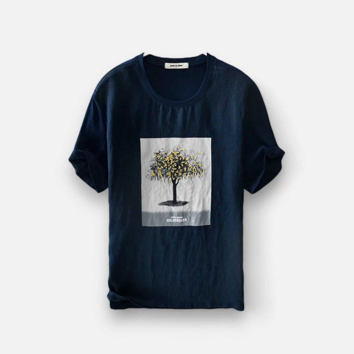 Tree print slim fit summer t-shirt - Antonios