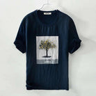 Tree print slim fit summer t-shirt - Antonios