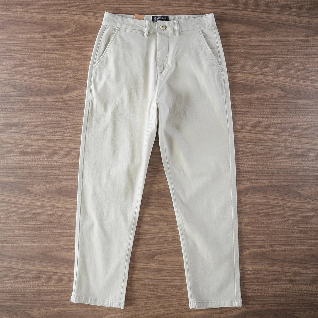 Twill casual simple pants - Antonios