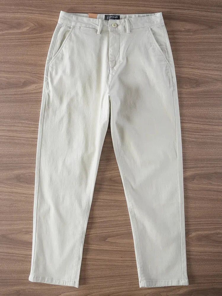 Twill casual simple pants - Antonios