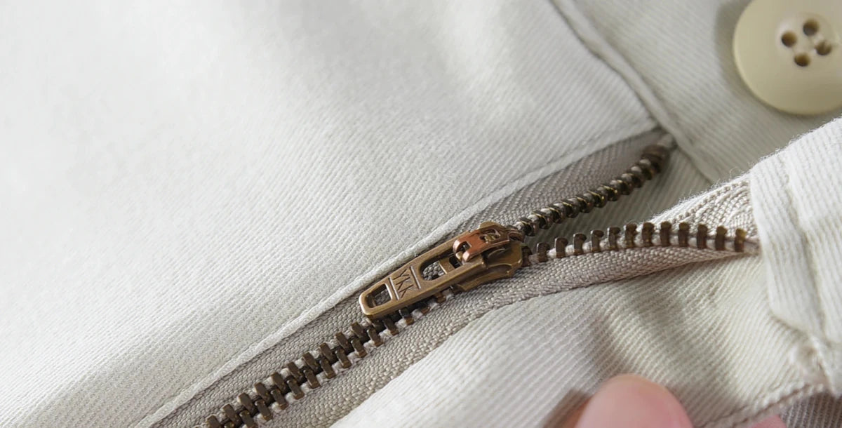 Twill casual simple pants - Antonios