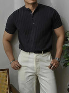 Vintage business cotton summer t-shirt - Antonios