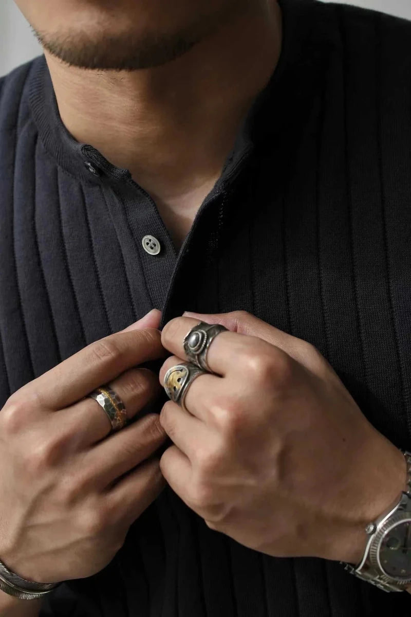 Vintage business cotton summer t-shirt - Antonios