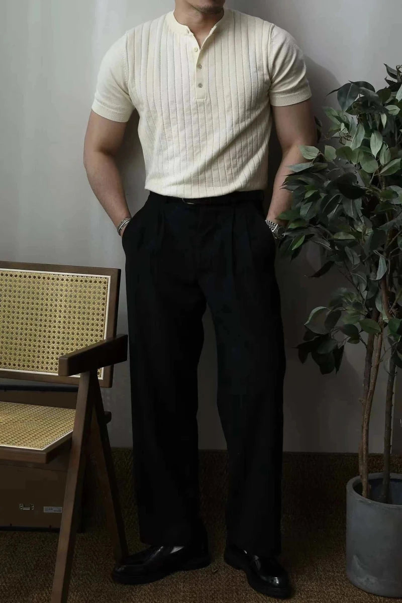 Vintage business cotton summer t-shirt - Antonios