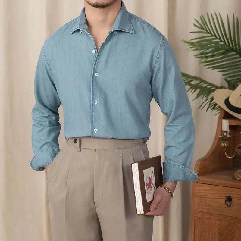 Vintage casual long sleeve shirt - Antonios