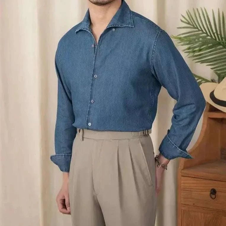 Vintage casual long sleeve shirt - Antonios